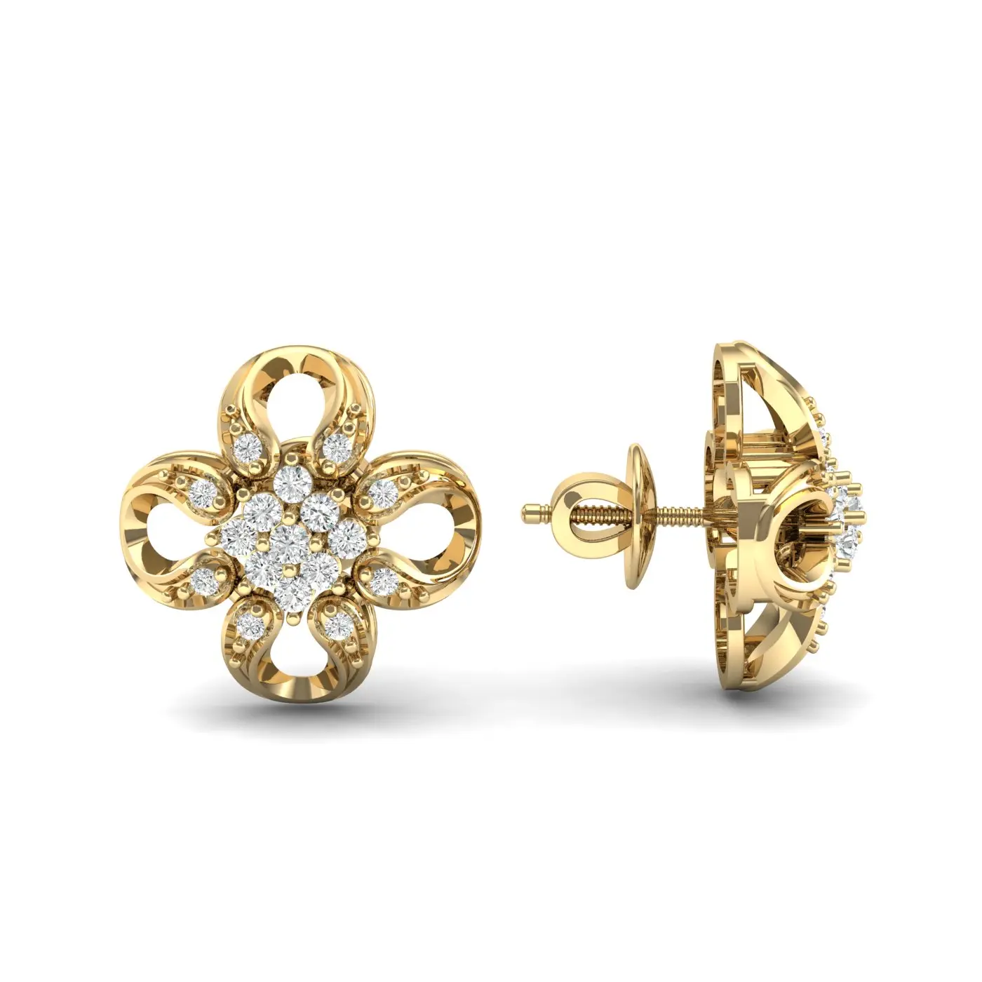 Khazana Diamond Earrings With Price